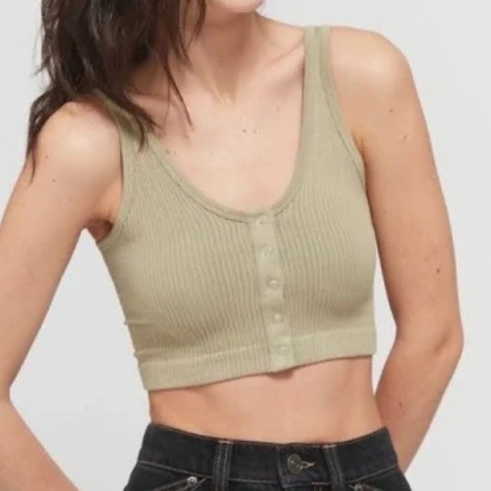 Urban Outfitters Out from under drew seamless snap-front bra top